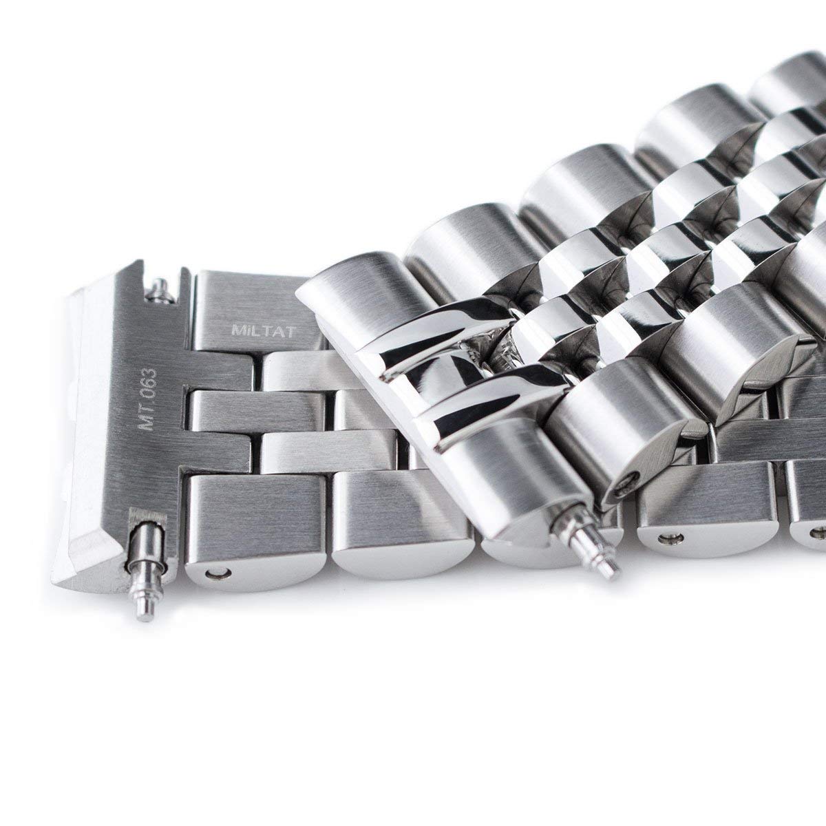 MiLTAT 22mm Watch Band for Seiko Turtle SRP773 SRP775 SRP777 SRPA21, Angus-J Screw-Link