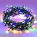 POTIVE 2 Pack Total 85Ft 200 LED Solar Christmas Lights Outdoor, Multicolor Modes Tree Solar Lights for Christmas Garden Patio Fence Decorations