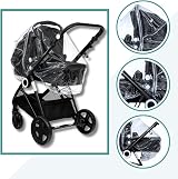 For Your Little One Universal Rain Cover Pushchair Carrycot 2 in 1 Prams view 8