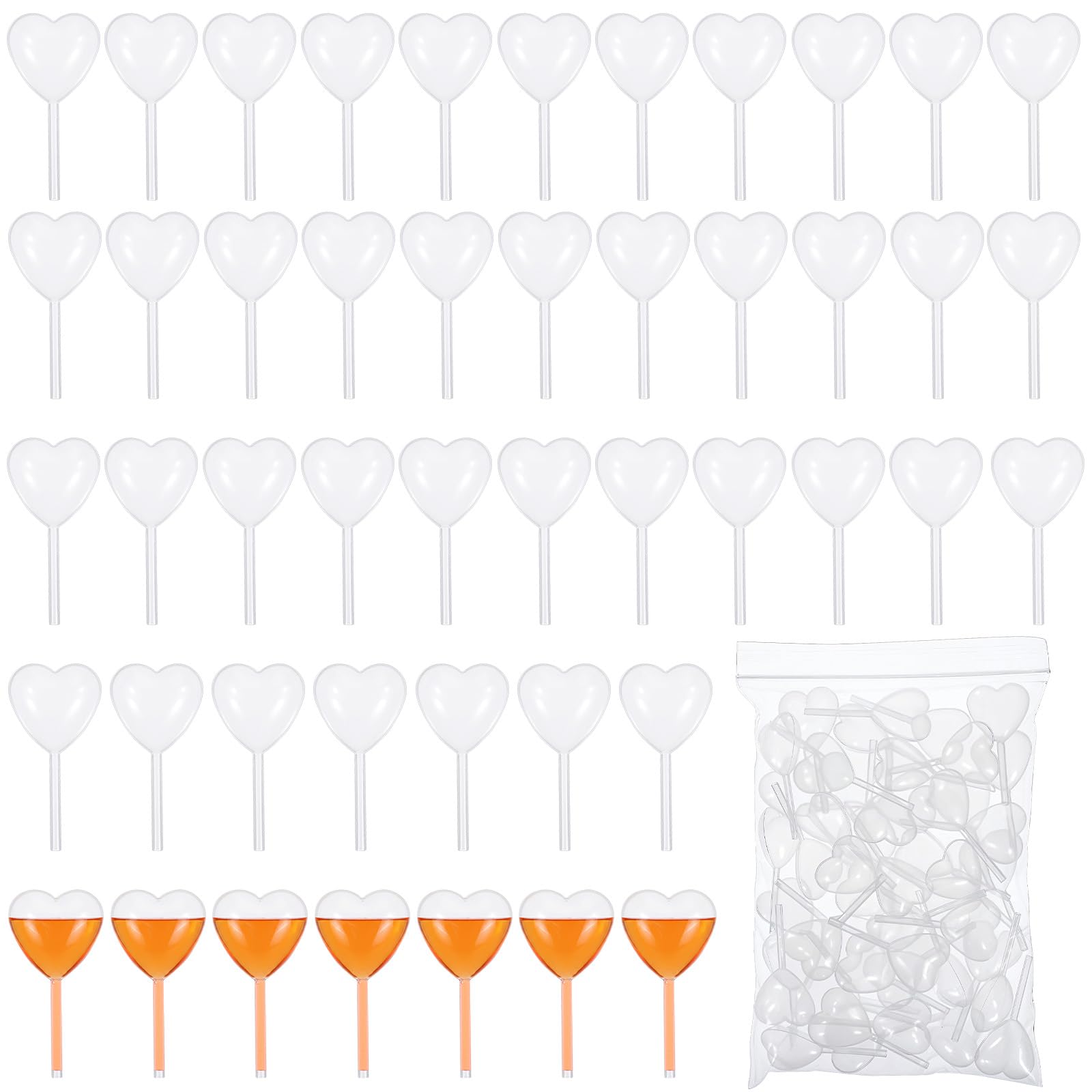Photo 1 of 100 Pcs Cupcake Pipettes 4mL Disposable Plastic Transfer Pipette Dropper Set for Chocolate Strawberries Cupcakes Ice Cream Sauces DIY Art