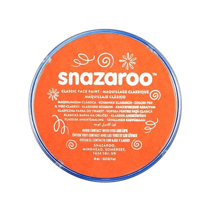 Buy Snazaroo Orange Face Paint 18ml Childrens Face Painting Activity