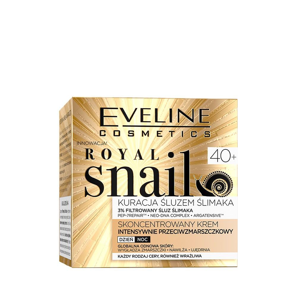 Eveline Cosmetics Royal Snail Royal Snail Concentrated Anti-Wrinkle Cream 40+ with Neo-DNA & PEP-7REPAIR™, 50ml