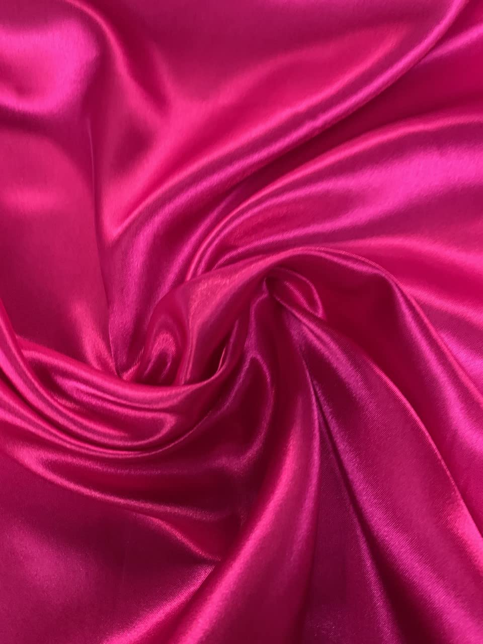 60" Hot Pink Charmeuse Satin Fabric by The Yard for