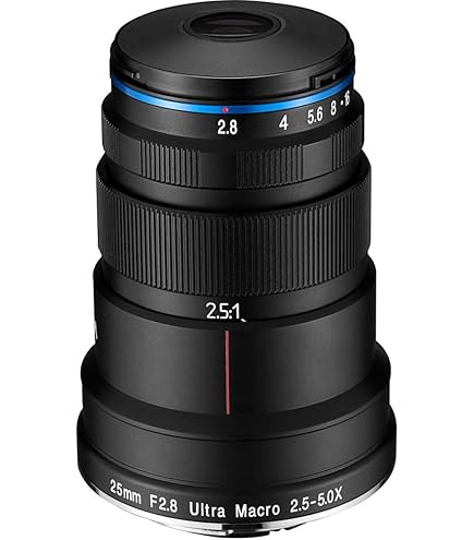Amazon.com : Laowa 25mm f/2.8 2.5-5x Ultra Macro Lens for Canon RF