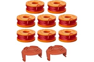 Lucky Seven Trimmer Spool Line Compatible with Worx，Edger Spool Compatible with Worx Trimmer spools Weed Eater String, Trimmer Line Refills 0.065 inch for Electric String Trimmers(10 Pack)