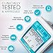 [2019 Model] iProven Blood Pressure Monitor - Large Screen with Backlight - 60-Reading Memory - Blood Pressure Cuff for Wrist - Batteries Included - BPM-337BLU