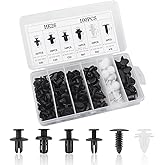 100PCS Car Fasteners, Multi Specification Push Type Retainers/Bumper Clips/Door Panel Clips Compatible With BMW Audi Ford Hon