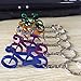 6 Pcs Personality Metal Bicycle Keychain Key Chain Ring 0049