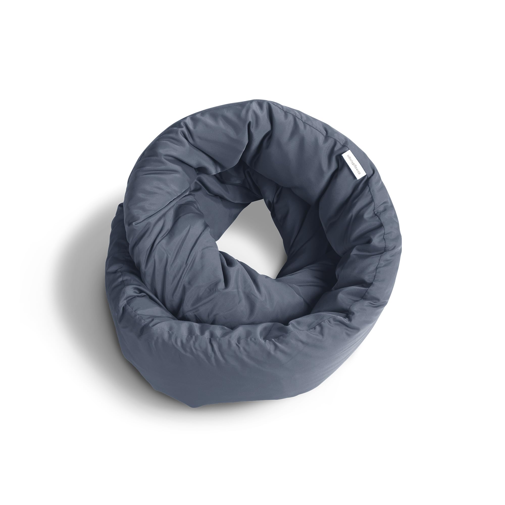 Photo 1 of Huzi Infinity Pillow - Travel Neck Pillow - Versatile Soft 360 Support Scarf - Machine Washable - Home Travel Flight Road Trips Airplane Sleeping (Midnight Grey)