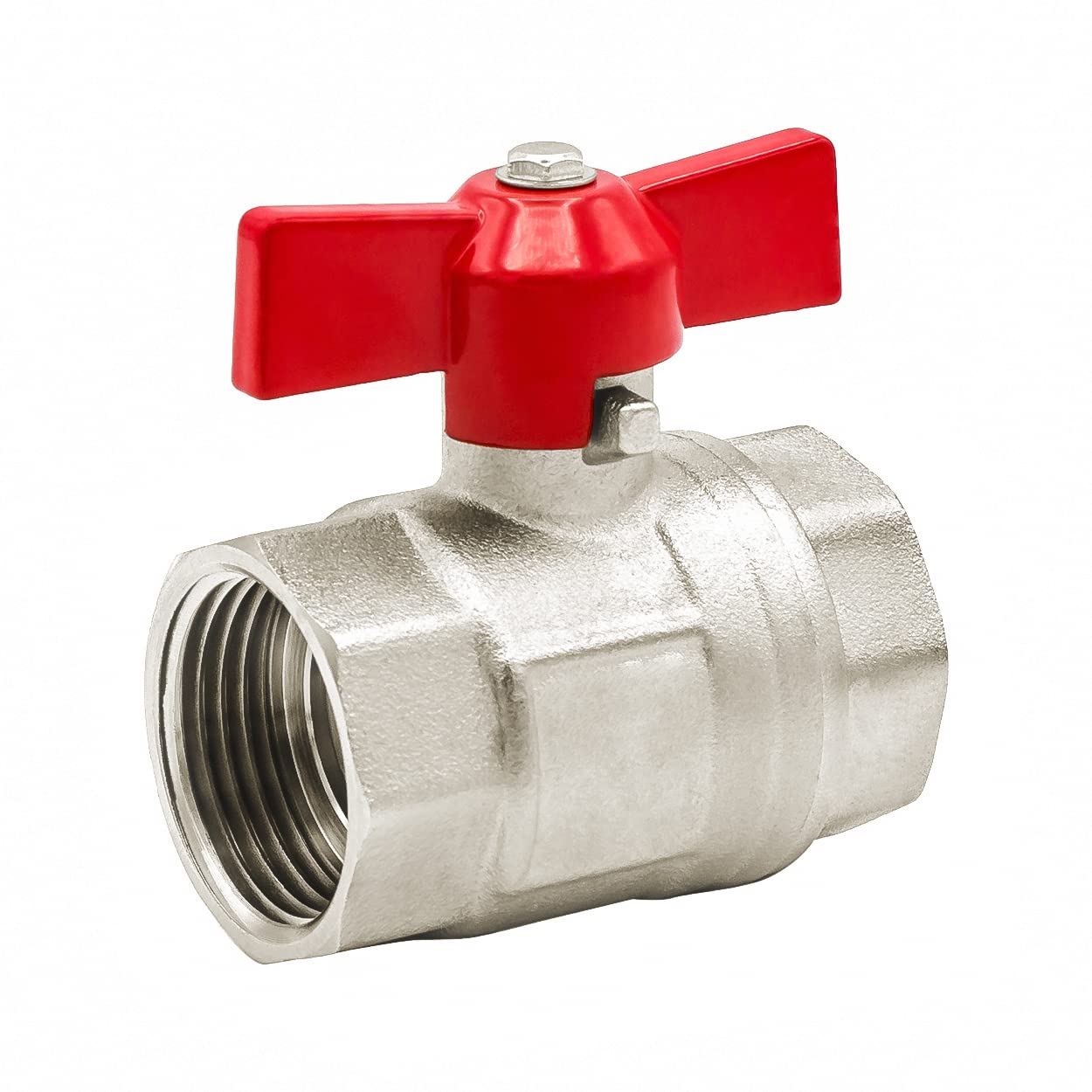 VARIOSAN Ball Valve 13514 1 1/4 Inch Female / Female DN32 Brass Full Bore Wing Screw