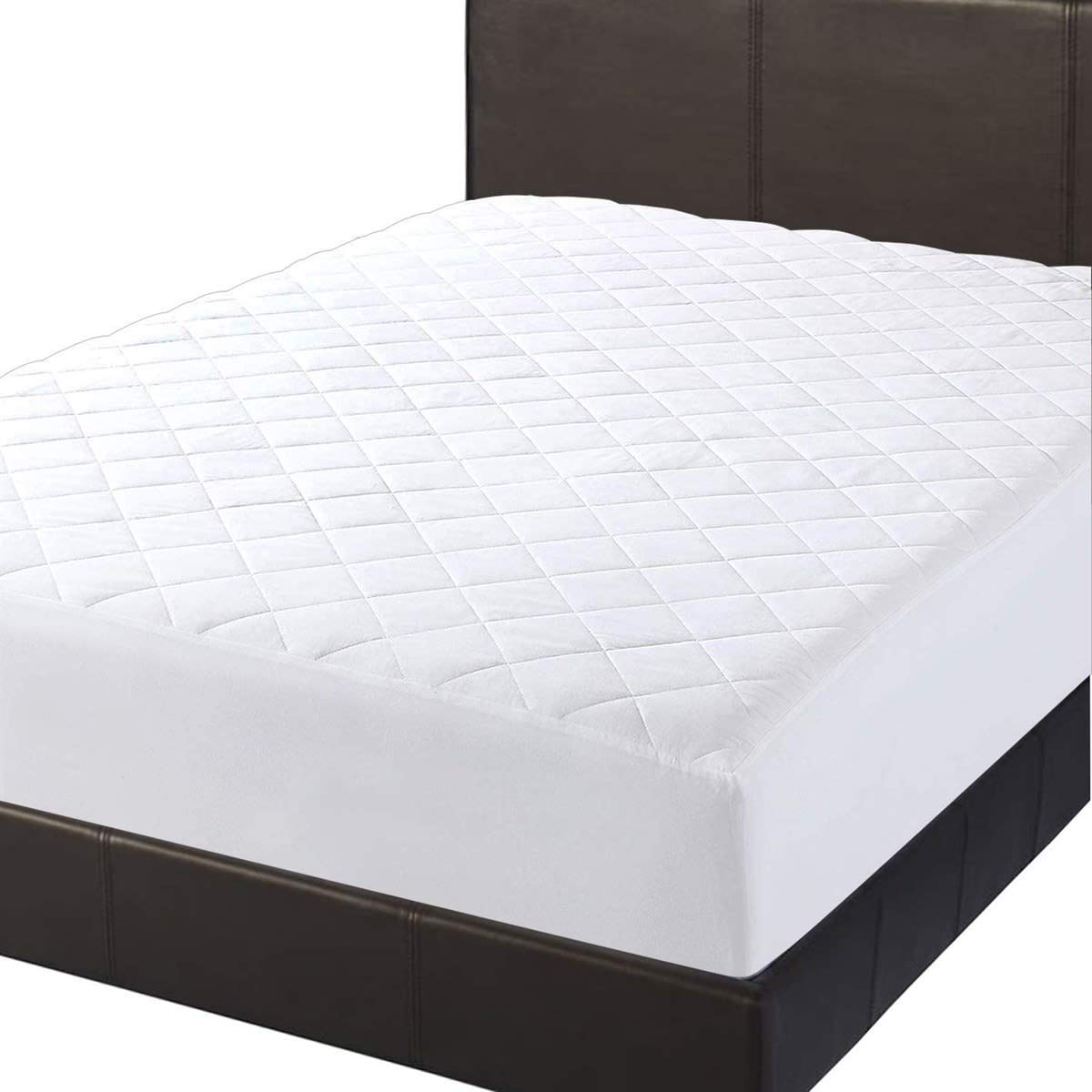 Microfibre Mattress Topper - Luxurious Hotel Quality Mattress Protector with Elasticated Corners Fit Up to 30cm Extra Deep Mattress - Anti Allergic Durable (Double - 137x190cm)