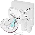 VORDRASSIL MV7 Ultrasonic Contact Lens Cleaner Machine with Timer Display, Big Mirror & USB Charger, Fit Disposal Soft Lens, Colored Contact Lens, RGP Lens and OK Lens (Rosy)