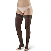 Ames Walker AW 48 Sheer Support Open Toe Thigh Highs w/Top Band 20-30 mmHg
