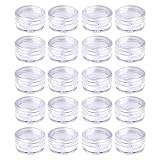 Medsuo 20PCS 5ml Clear Sample Pots Empty Small