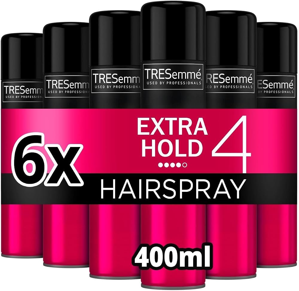 TRESemme Extra Hold Hairspray 24hr Frizz Control Smooth Finish 6x 400ml