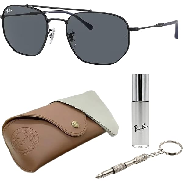 Amazon.com: Ray-Ban RB3735 Bain Bridge Pilot Shape Non-Polarized