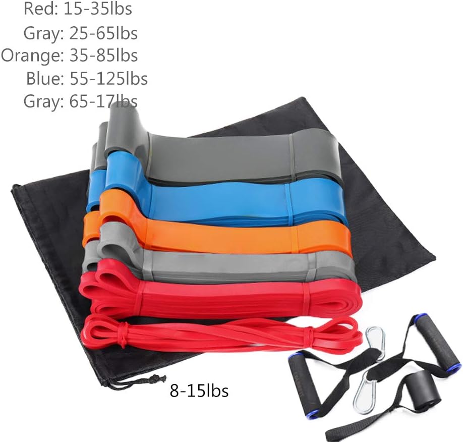 Luckylj Fitness Resistance Bands Set,Free Carrying Bag Included,Pilates, Yoga, Rehab, Stretching, Strength Training,Suitable for Women And Men,set 3