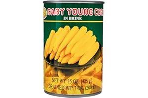 79C'S FARM Pickled Baby Corn In Can, Baby Corn Canned In Brine (Pack of 1)