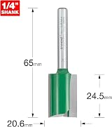 Trend TrendCraftPro Straight Router Cutter Bit 1/4 In Shank 17.5mm Dia view 2