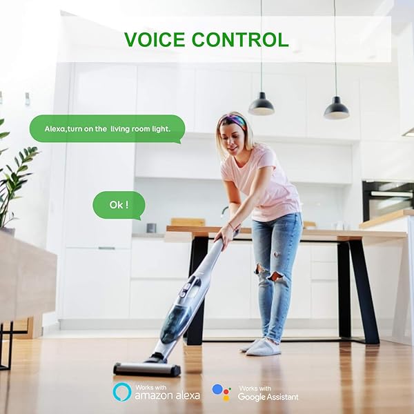 Mini Interruptor WiFi Maxcio Interruptor Luz Inalmbrico Inteligente Conmutador WiFi Temporizador Control de Smart Life Compatible con Echo Dot Google Home2 Pack