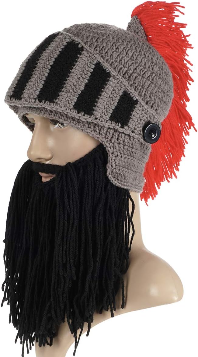 CoolChange Roman centurion helmet shaped hat with beard BigaMart