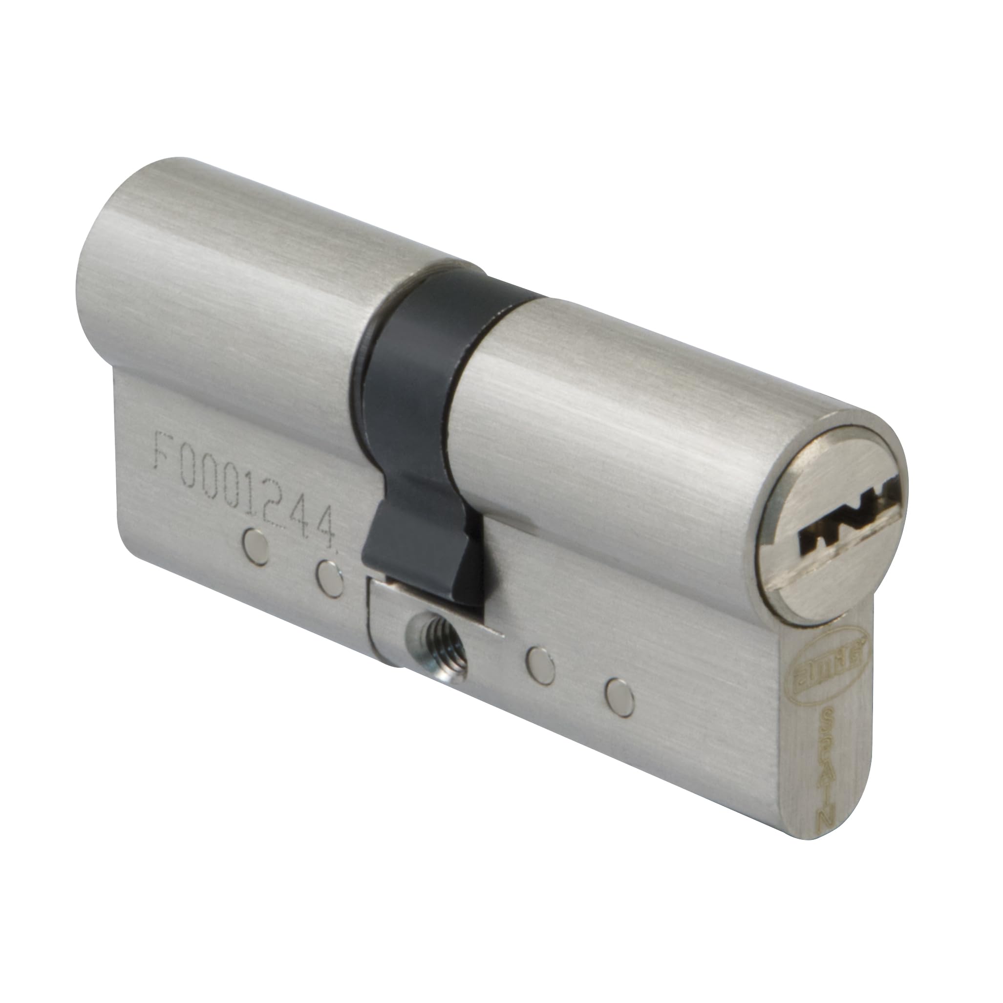 Amig - Security Door Lock - Anti-Pick, Anti-Bumping, Anti-Break, and Anti-Drill System - Includes 5 Keys - Double Clutch - Matt Chrome Finish - Size: 80 mm (40-40)
