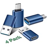 Temdan USB to USB C Adapter 4 Pack,【2*Type C