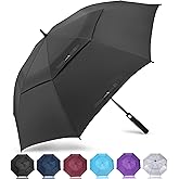ZOMAKE Golf Umbrella Windproof, Extra Large Oversized Heavy Duty Double Canopy for Rain, Sports Games & Push Cart(51/54/62/68/72Inch)