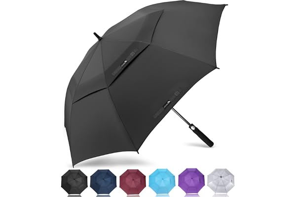 ZOMAKE Golf Umbrella Large 51/54/62/68 Inch, Automatic Open Double Canopy Vented Windproof Oversize