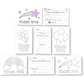 12 Kids Thank You Cards Fill in the Blank - Kids Fill in the Blank Thank You Cards for Kids - Birthday Thank You Cards Kids Birthday - Kids Thank You Notes Kids - Kids Fill in Thank You Cards Kids