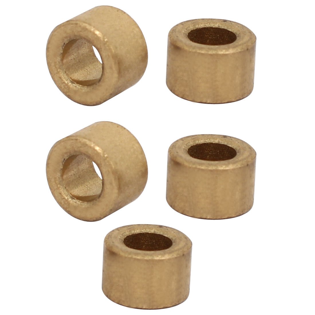 sourcingmap 5mm x 9mm x 6mm Self-lubricating Bushing Sleeve Brass Bearings 5PCS
