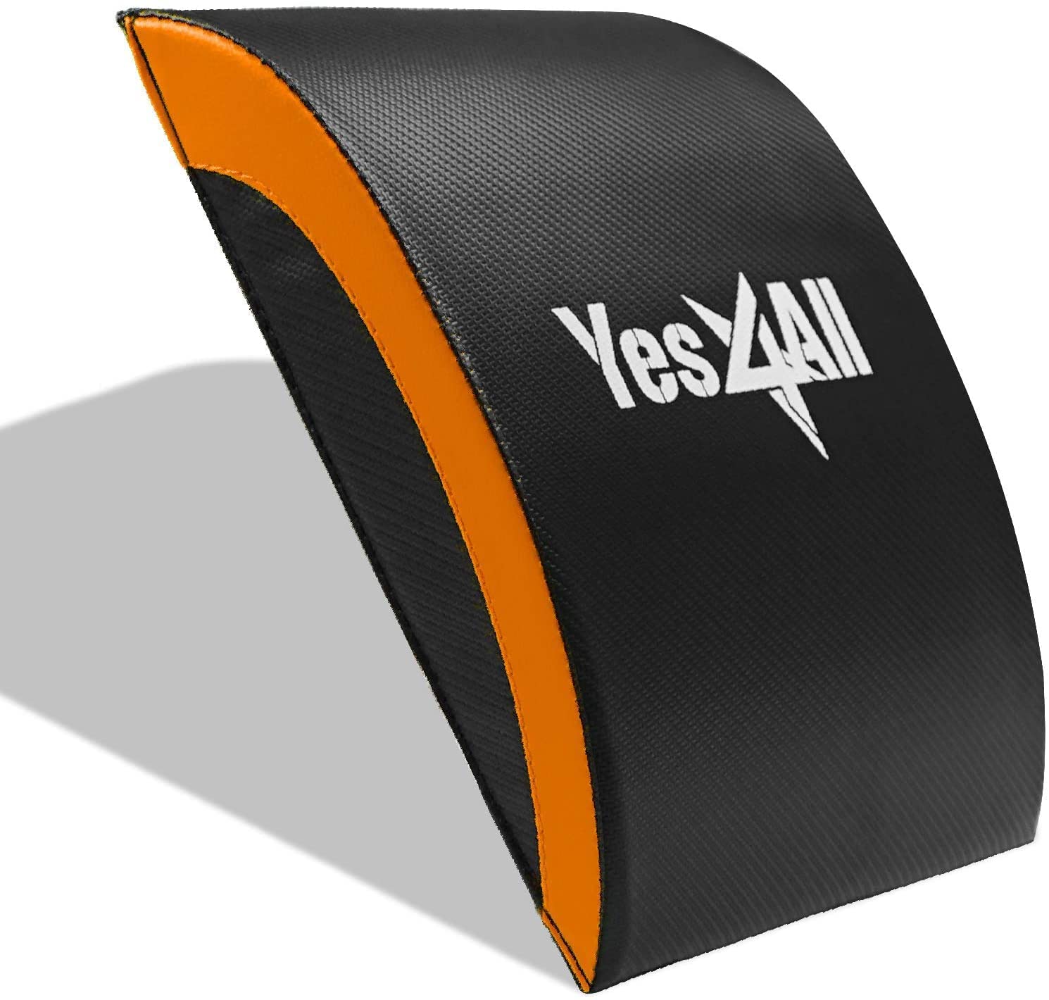 Yes4All Ab Exercise Mat/Abs Wedge - Sit Up Pad - Abdominal & Core Trainer Mat for Full Range of Motion Ab Workouts, Orange