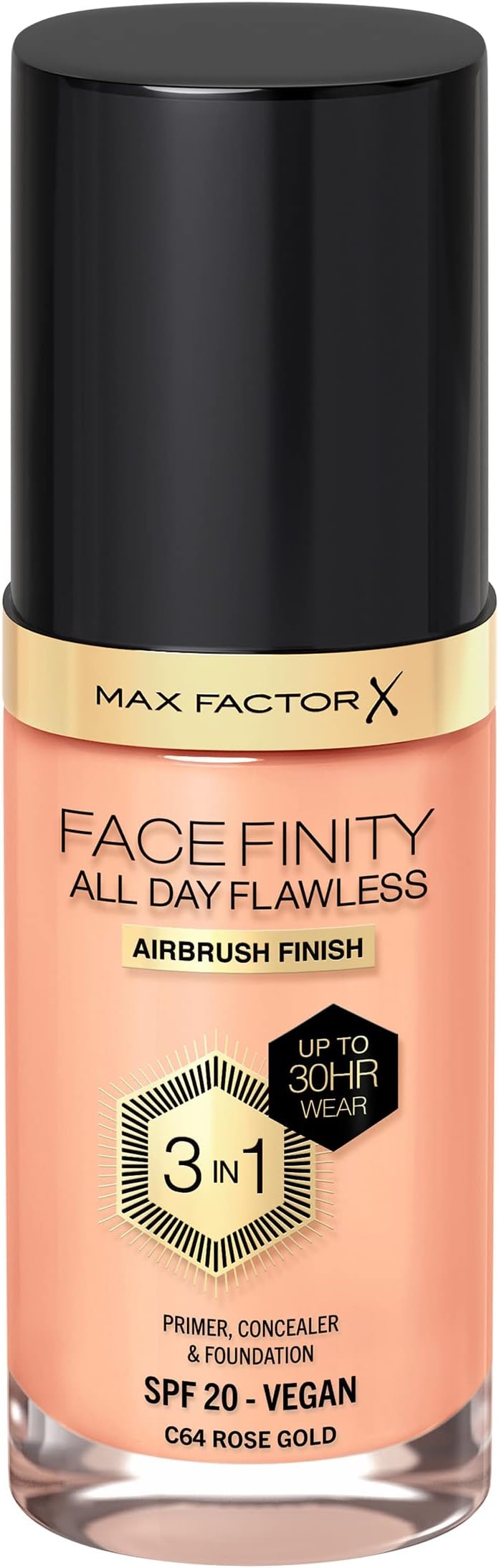 Max Factor Facefinity 3-in-1 Foundation SPF20 Rose Gold 64 30ml