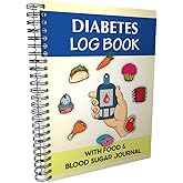 Diabetes Log Book - with Food & Blood Sugar Journal | for Types 1 & 2 Diabetics | A5 Spiral Bound