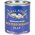 General Finishes High Performance Water Based Topcoat, 1 Quart, Flat