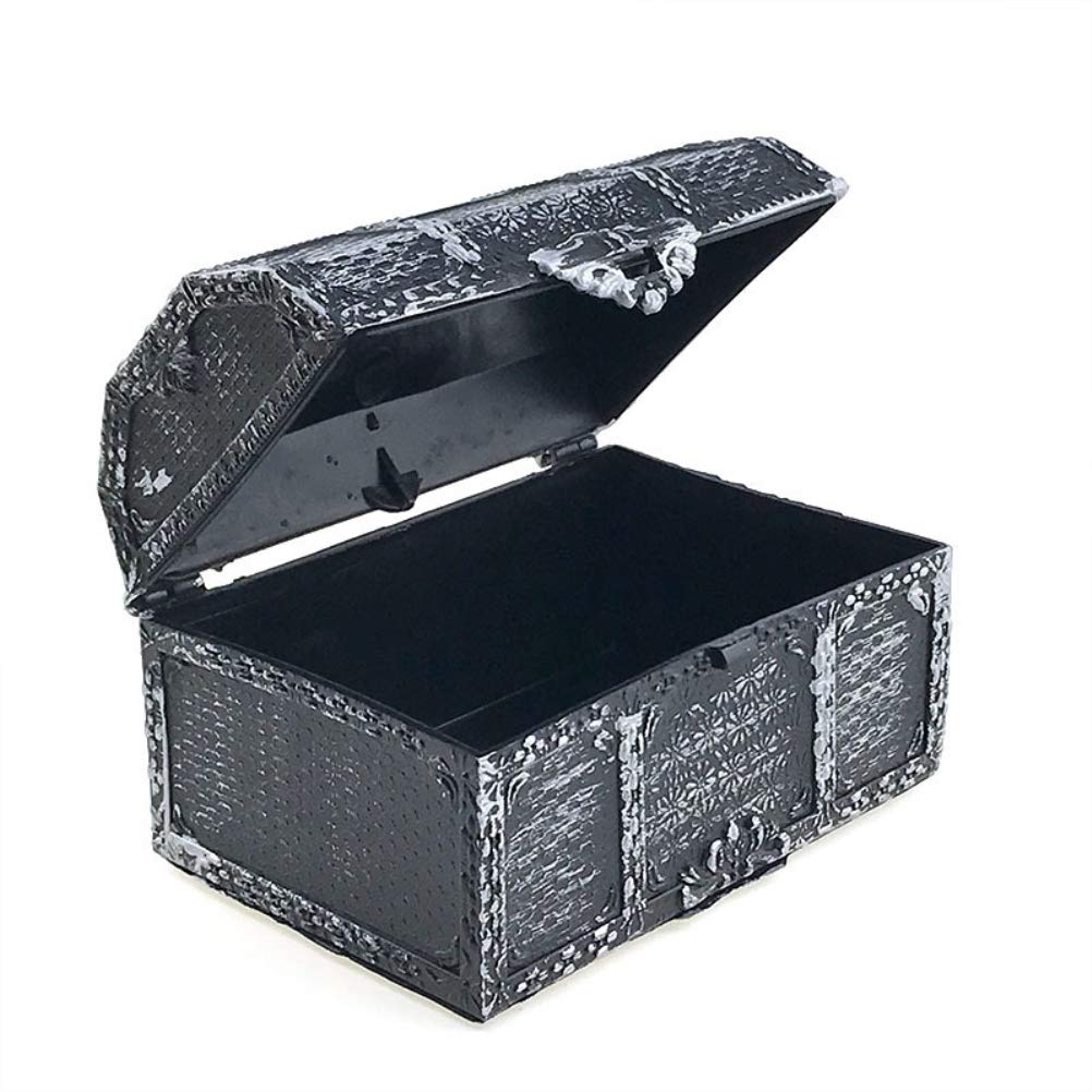 NNGT Pirate Treasure Chests Treasures Collection Storage Box Pirate Jewelry Box Games Toy Party Favors Props Decoration