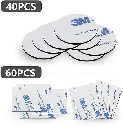 Amazon 両面テープ 超強力3ｍ 永久に 壁用 剥がせる 耐水 耐熱 家庭用 車載用 業務用 100個入れ 丸型 40個 正方形 60個 作業用両面テープ 産業 研究開発用品 通販