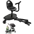 Universal 2-in-1 Stroller Board, Buggy Board with Detachable Seat Standing Board, Holds Children Up to 55lb,for 2-6-year-old Children. 2-1 Stroller Seat Attachment