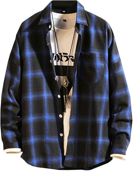 Amazon マノンクローゼット ネルシャツ カジュアルシャツ おしゃれシャツ カジュアル 秋 長袖 シャツ トップス チェックシャツ ファッションメンズシャツ メンズシャツ メンズファッション ファッションメンズ ファッションメンズ服 メンズファッション秋 秋服
