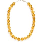 JIA JIA Women's 14k Jumbo Citrine Sphere Necklace, Yellow, One Size