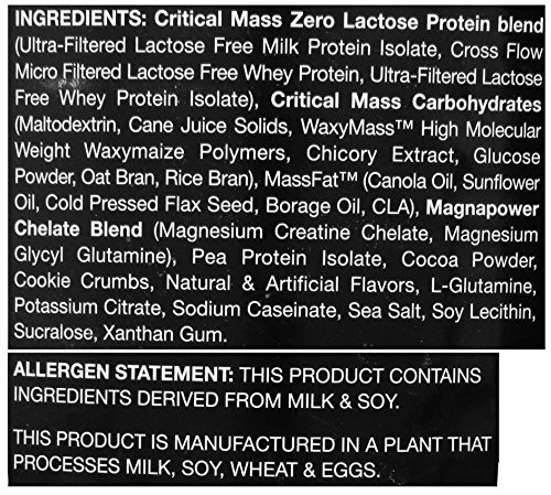 Myogenix Aftershock Crit Mass, Cookies & Cream, 5.62L, 6.4