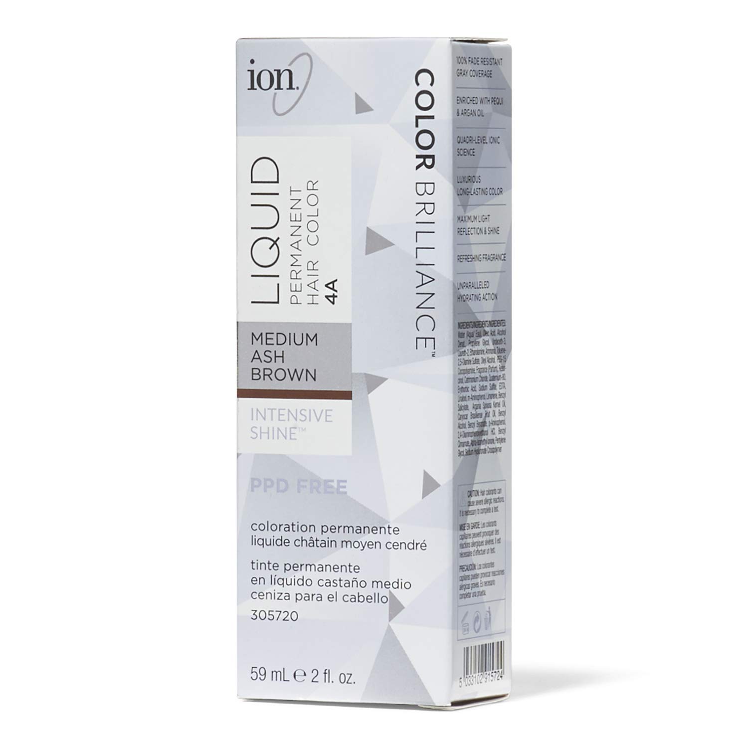 Amazon Com 4a Medium Ash Brown Permanent Liquid Hair Color