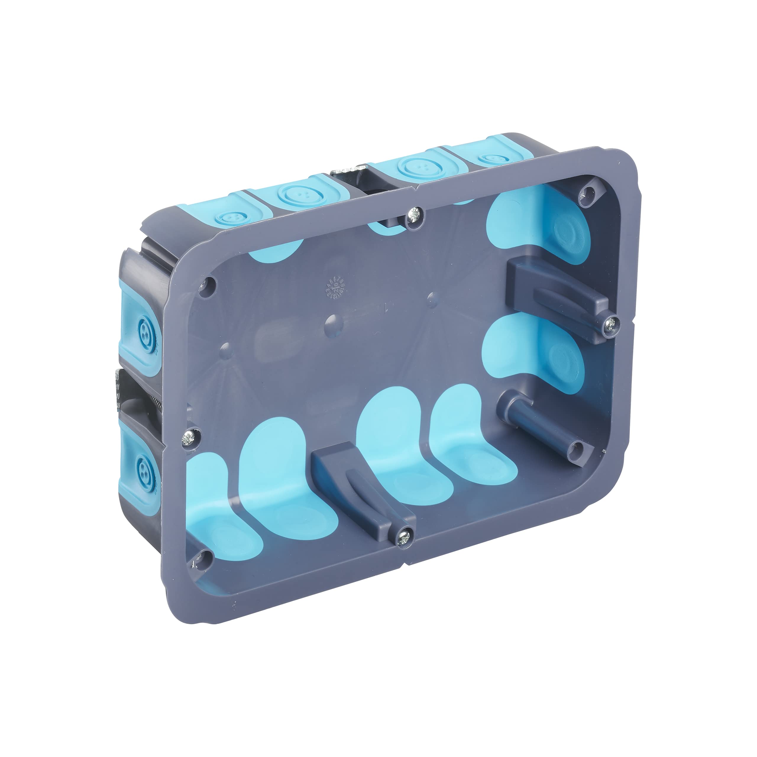 DEBFLEX 718867 718867 Electric Diversion Box, Outdoor Waterproof Junction Box, Stop Air 170 x 110 x 40 cm + Lid, Grey/Blue/White