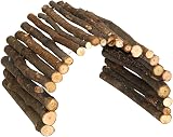Kerbl Pet Wooden Bridge for Small Rodents 30 x 50 cm Brown view 4