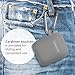GMYLE AirPod Case, Silicone Protective Cover Skins with Keychain for Airpods Earbuds Wireless Charging Case, Accessories Set Compatible with Apple AirPods 2 & 1, Ash Grey [Front LED Visible]