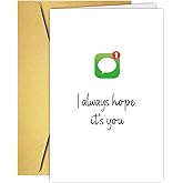 Long Distance Valentines Day Card Gift for Boyfriend Girlfriend Husband Wife Partner, Cute Anniversary Love Card for him her, Messages From You Cards, Long Distance Miss You Gift, Romantic Miss You Cards - Hope Is You
