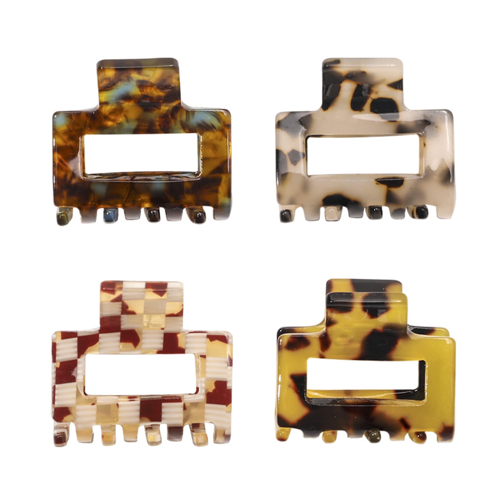 Nonslip Clip Acetate Hair Jaw Clips Nonslip Clip, Small Claw Hair Clips for Women Girls,Tiny Hair Claw Clips for Thin, Medium Thick Hair