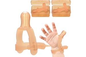 Elfzone Thumb Sucking Stop for Kids - 15 Months Baby - Adjustable Thumb Guard for Thumb Sucking Silicone Thumb Sucking Treatment Kit for 15-36 Months Baby, suitable for 1.6-1.95" Wide Wrist