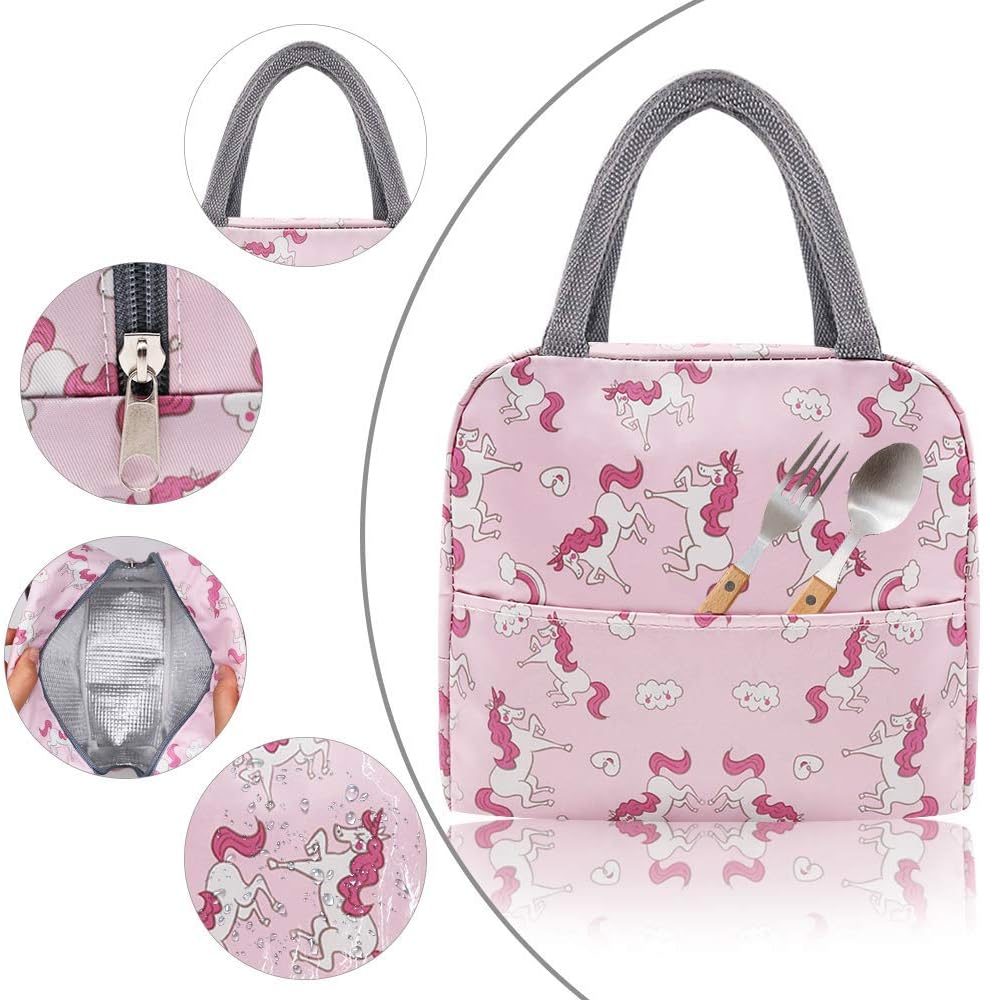 YumSur Lunch Bag Insulated Tote Bag Lunch Box Resuable Cooler Bag Lunch Container Waterproof Lunch Holder for Women,Men,Student and Kid - Image 5