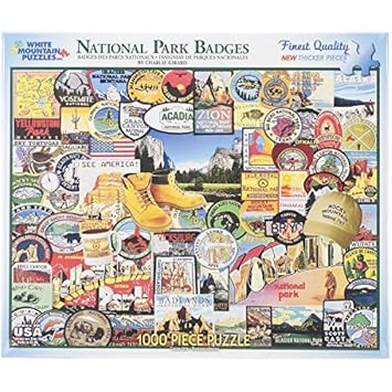 Buy White Mountain Puzzles National Park Badges 1000 Piece Jigsaw Puzzle By White Mountain Puzzles Online At Low Prices In India Amazon In
